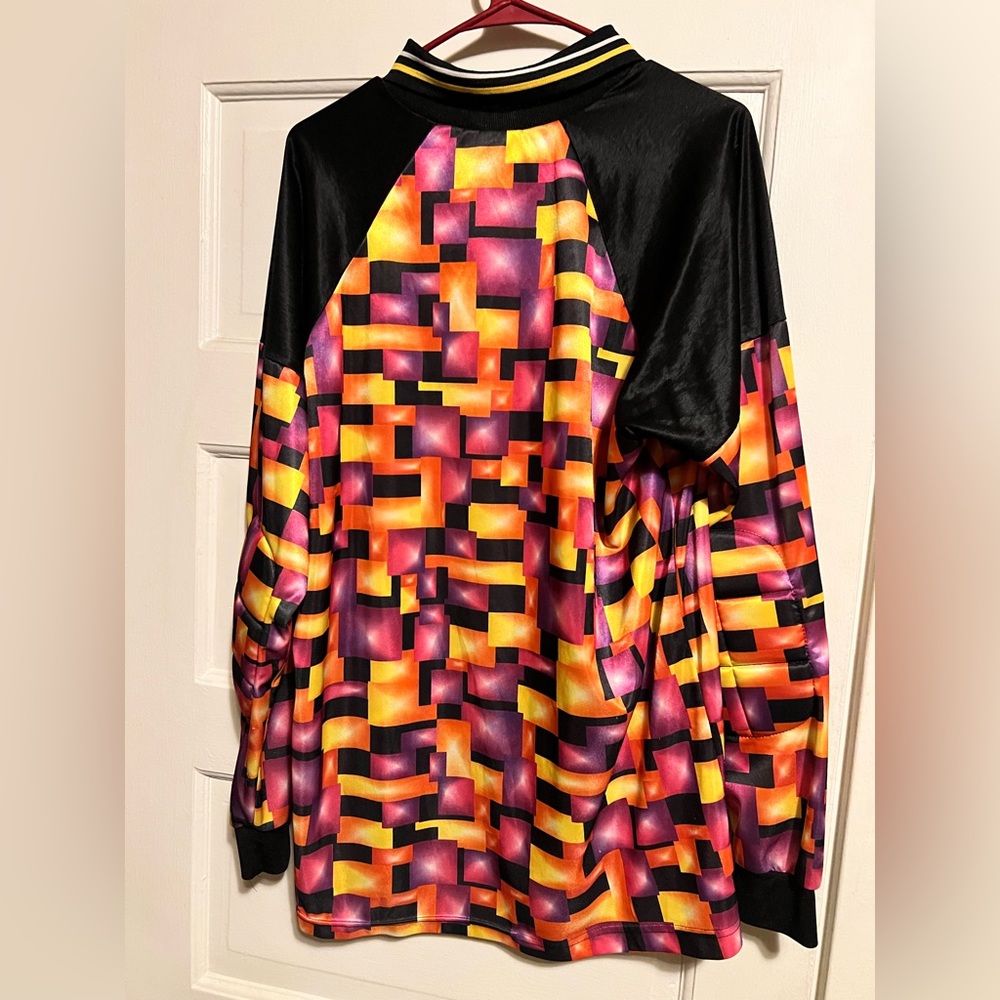 80s High5 Goalkeeper Jersey Goalie Soccer Long Sleeve Shirt Padded Mens L - Picture 2 of 5